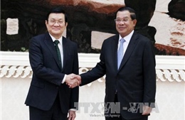 Chủ tịch nước Trương Tấn Sang tiếp các nhà lãnh đạo Campuchia
